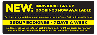 Sauna Group Bookings